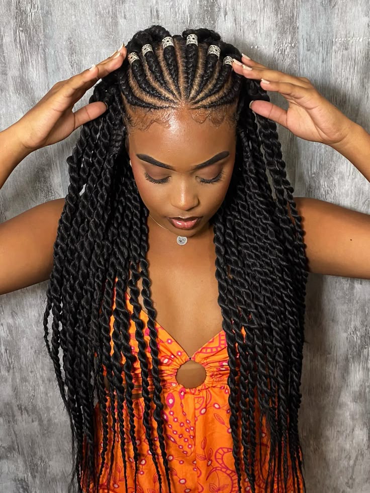 Straight Back Stitch Braids