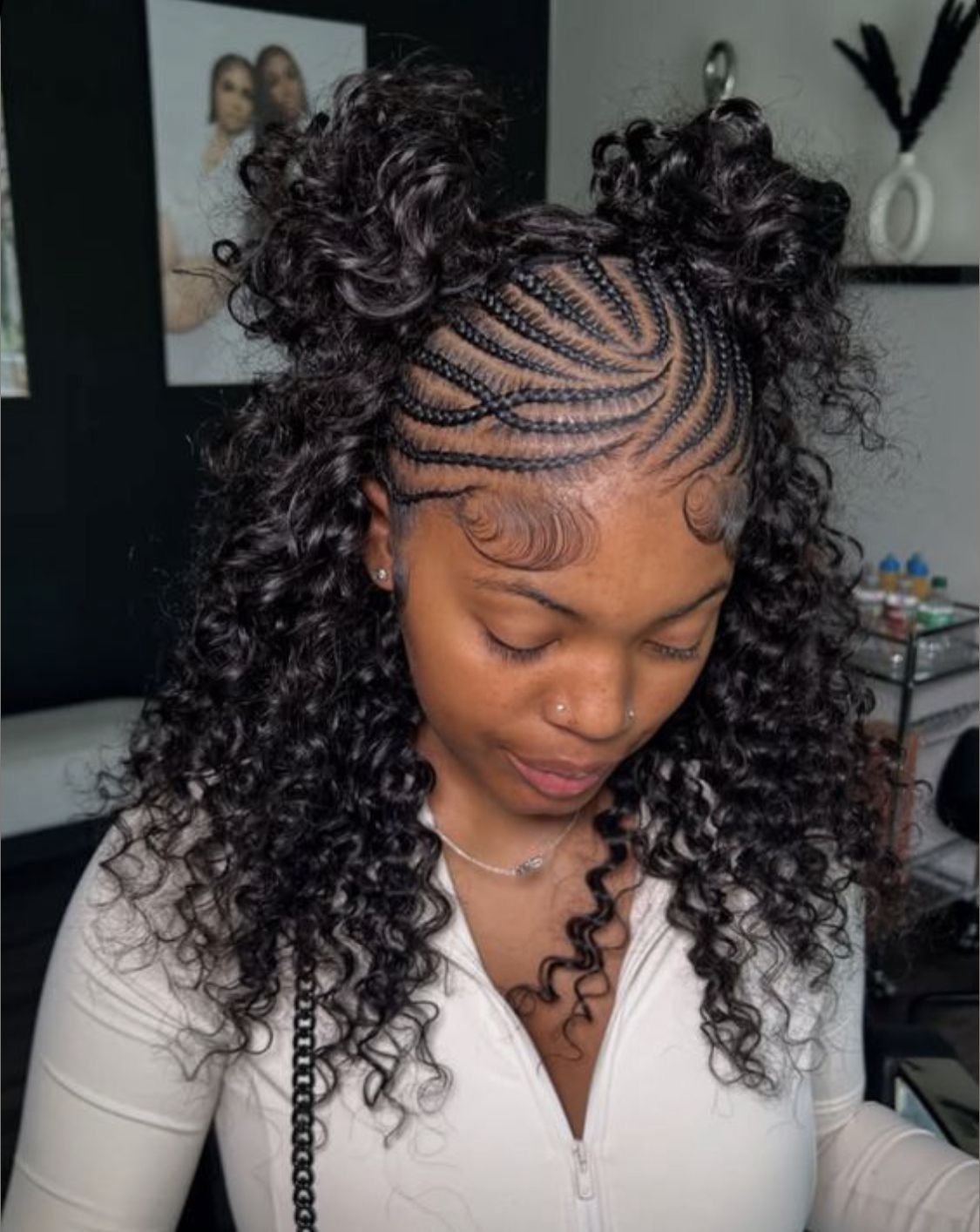 Braided Space Buns